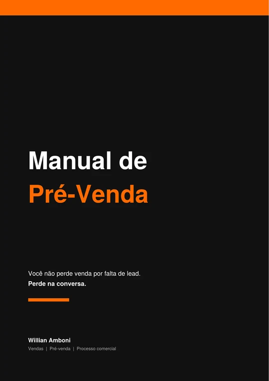 Manual de Pré-Venda